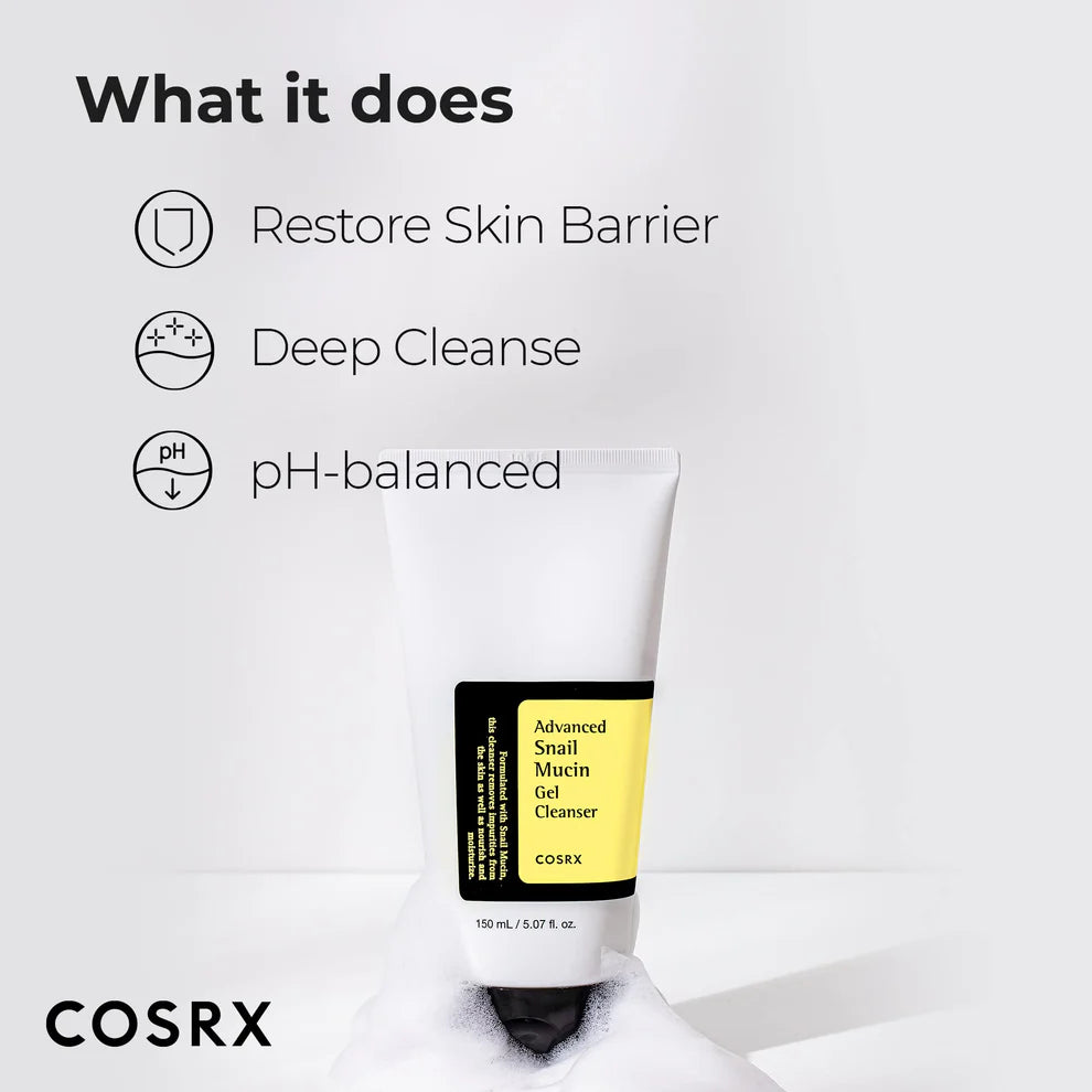COSRX Advanced Snail Mucin Gel Cleanser 💧