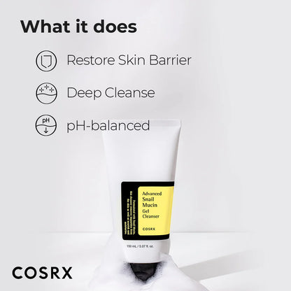 COSRX Advanced Snail Mucin Gel Cleanser 💧