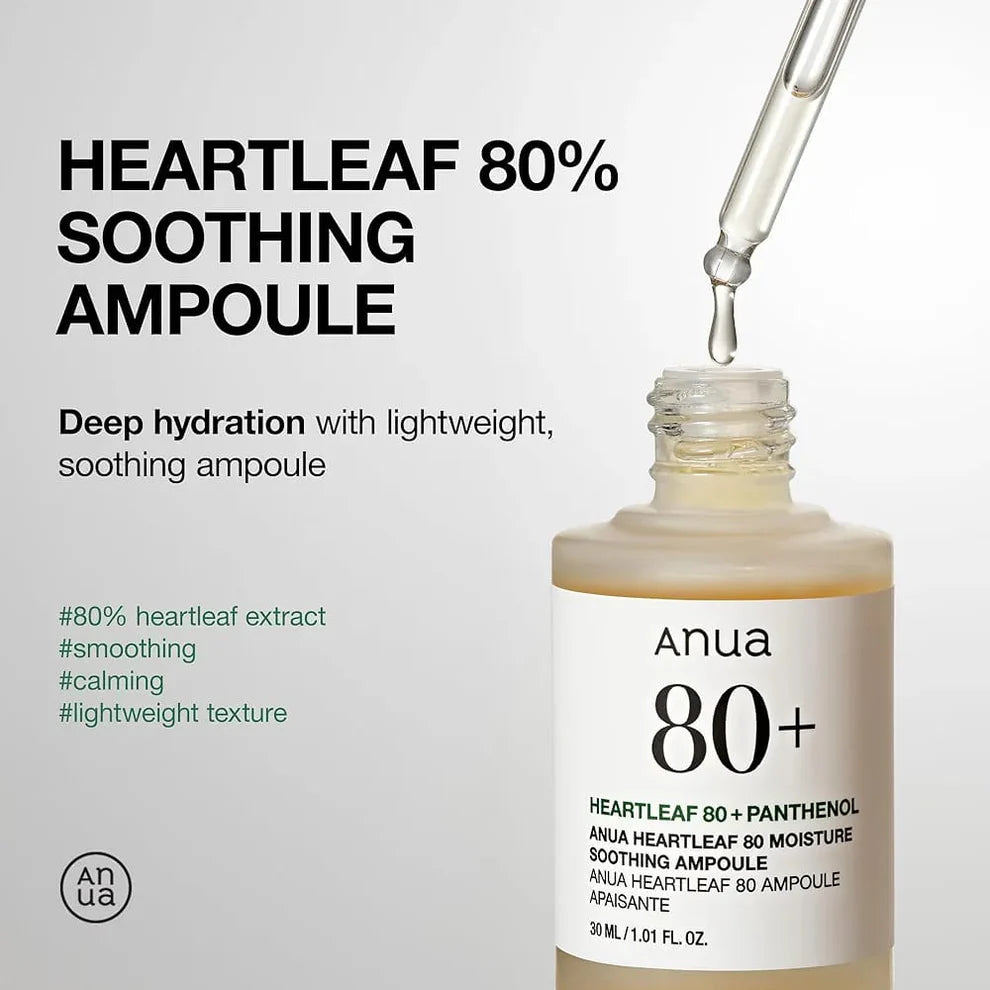 Anua Heartleaf 80% Moisture Soothing Ampoule 🌿