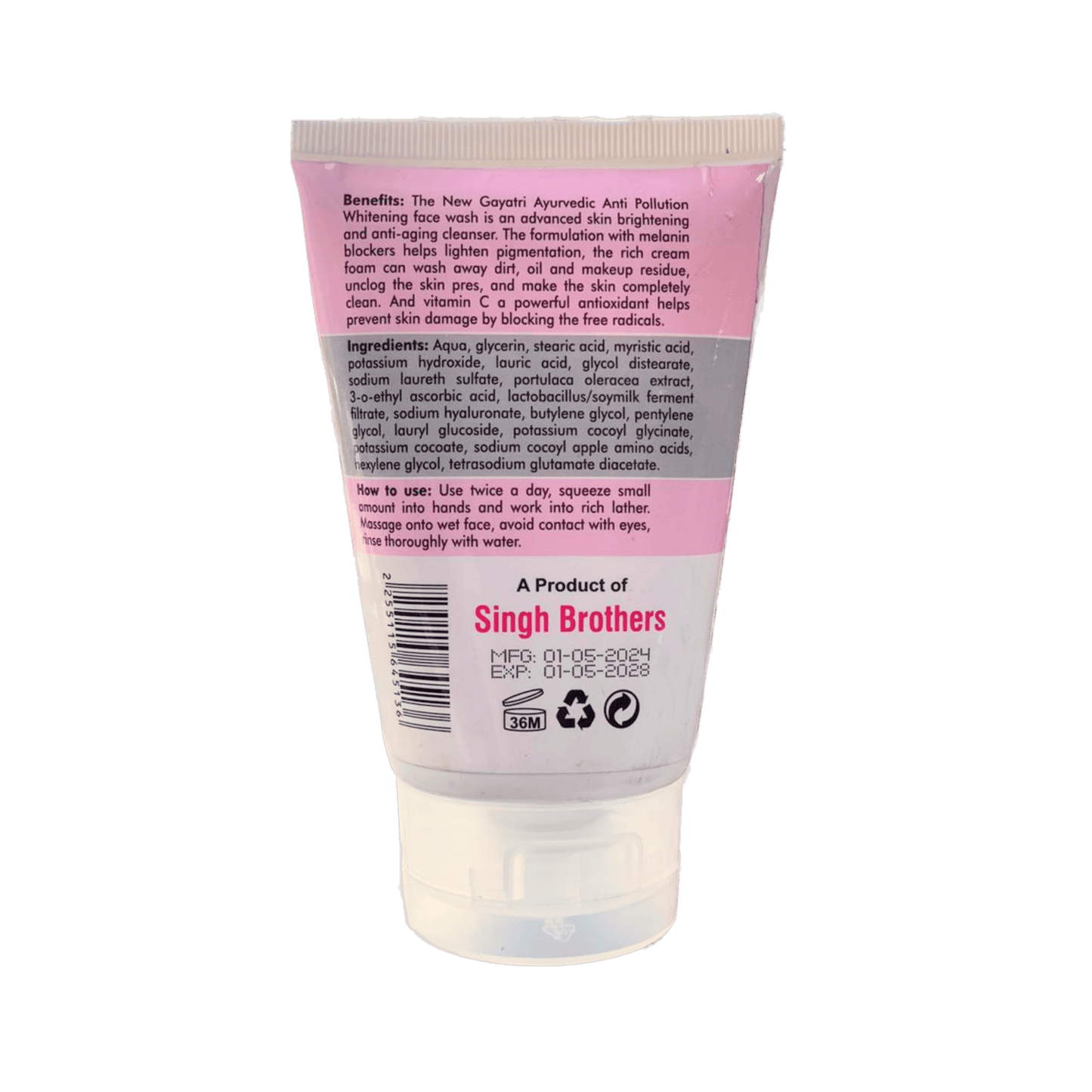 Gayatri Ayurvedic Charcoal 3-in-1 Face Wash