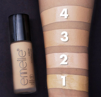 Emelie SuperStay Waterproof Foundation SPF 20 – Long Lasting ✨