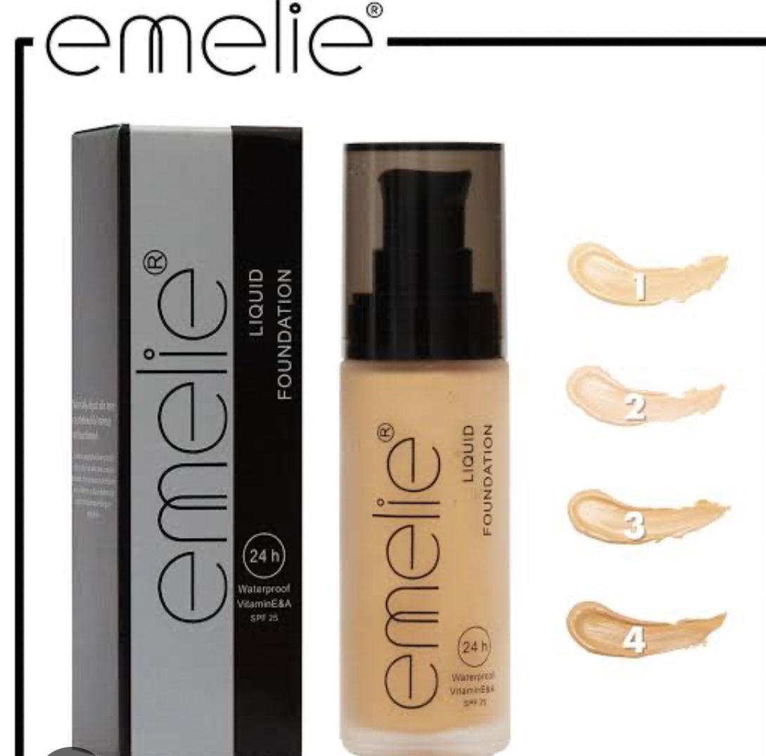 Emelie SuperStay Waterproof Foundation SPF 20 – Long Lasting ✨