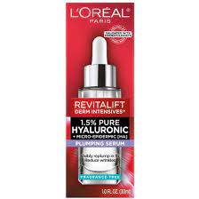 L'Oreal Paris Revitalift 1.5% Pure Hyaluronic Acid Face Serum, Hydrate & Reduce Wrinkles, Fragrance Free 1.7 oz